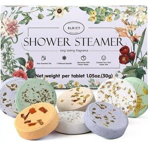 Shower Steamers Aromatherapy BLRIET 8 Pack Gifts for Women, Men, Mom, Teen